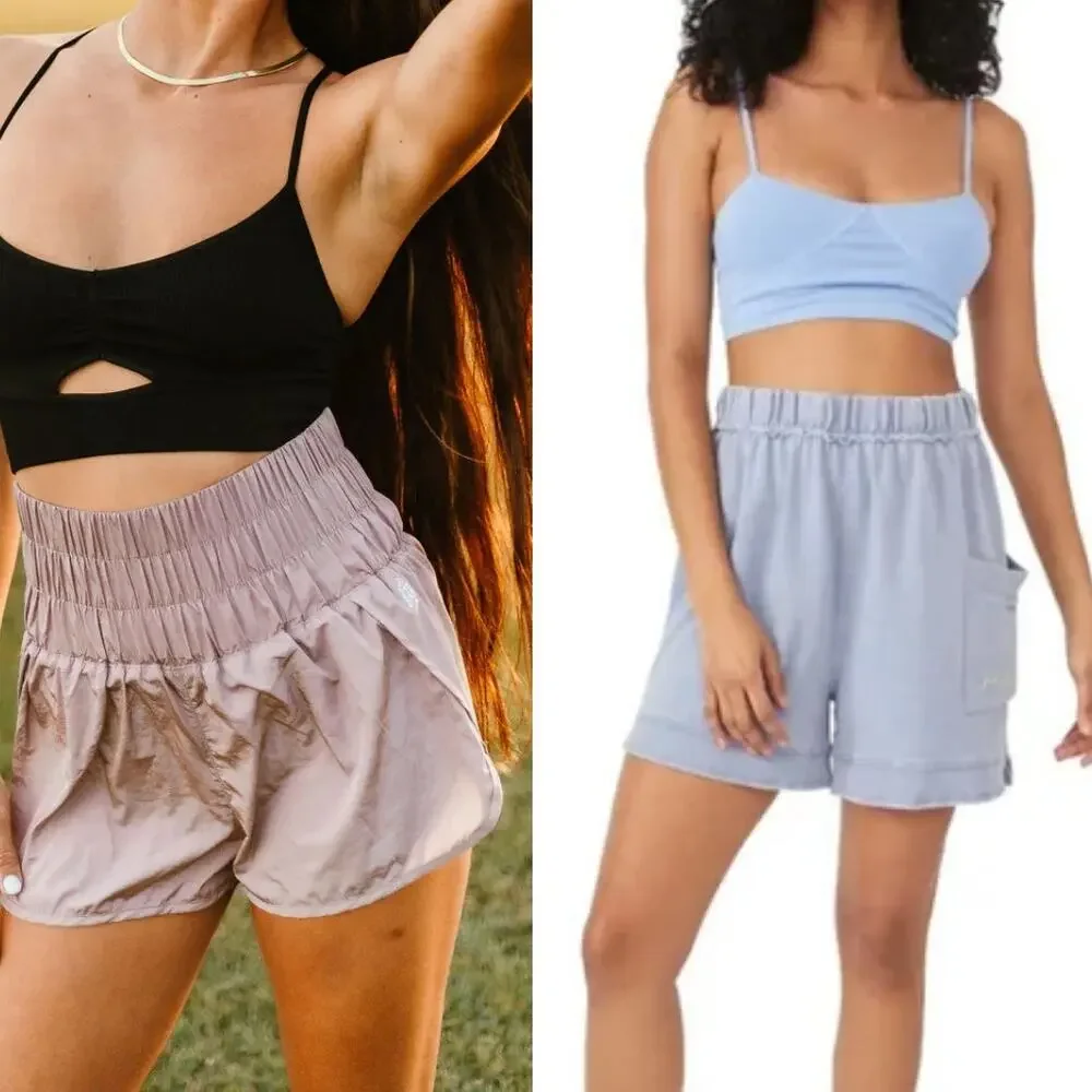 Free People Cozy Girl Distressed & The Way From Home Shorts Size XS